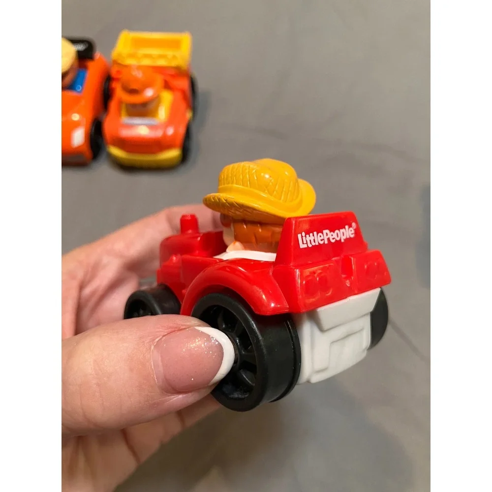 Fisher-Price Little People Wheelies Toddler OS Multicolor Vehicle 4-Pack Set